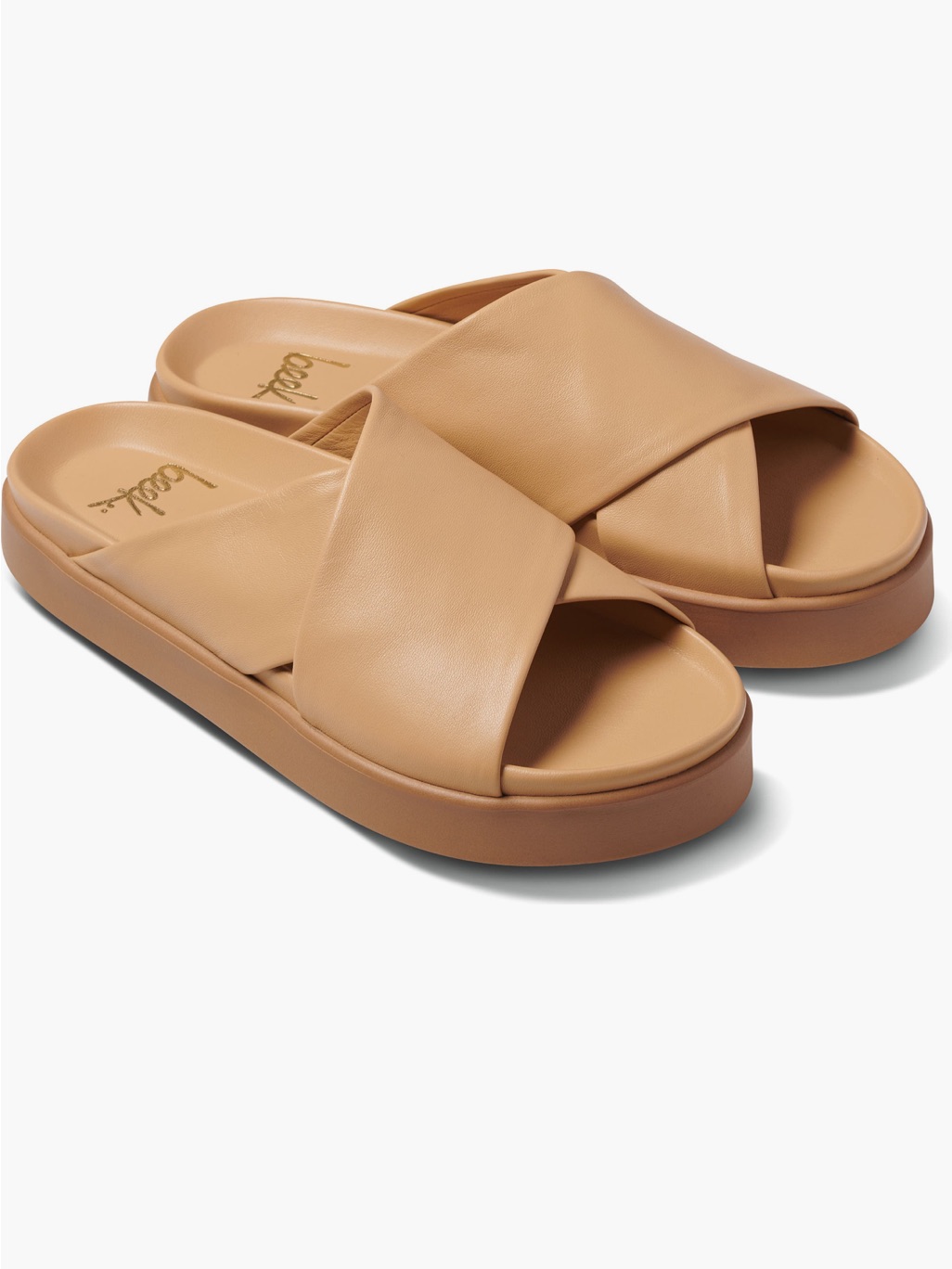 Nwob - Beek - Buttery Leather Hen Sandal In Beach - Size 9